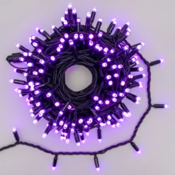 Catena 20 m, 200 maxiled RGB cambiacolore, cavo nero, prolungabile, IP67