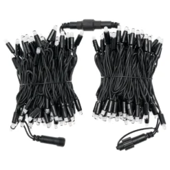 Catena 20 m, 200 maxiled RGB cambiacolore, cavo nero, prolungabile, IP67