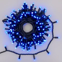 Catena 20 m, 200 maxiled RGB cambiacolore, cavo nero, prolungabile, IP67