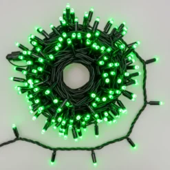 Catena 20 m, 200 maxiled RGB cambiacolore, cavo nero, prolungabile, IP67