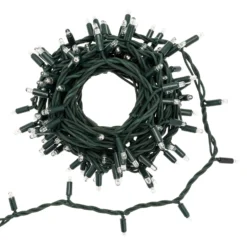 Catena 10 m, 120 maxiled RGB multicolore, cavo verde, prolungabile