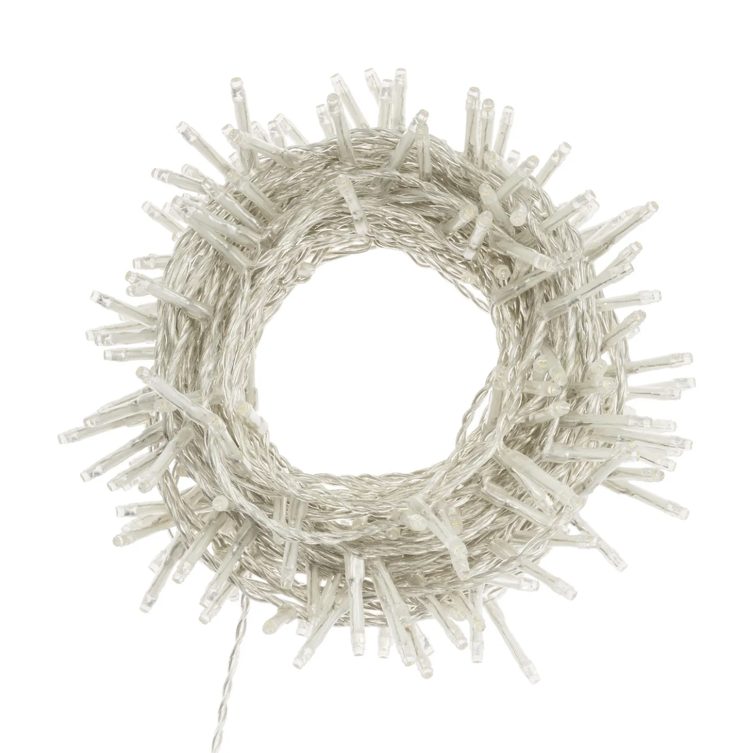 Catena 13,1 m, 180 miniled bianco caldo, cavo trasparente