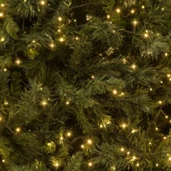 Catena 30 m, 1000 miniled bianco caldo, cavo verde