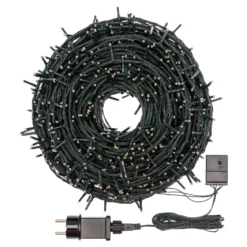 Catena 50 m, 1000 miniled bianco caldo soft