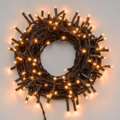 Catena 8,9 m, 120 miniled bianco extra caldo, cavo verde