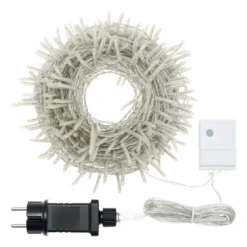Catena 25,7 m, 360 miniled bianco extra caldo, cavo trasparente