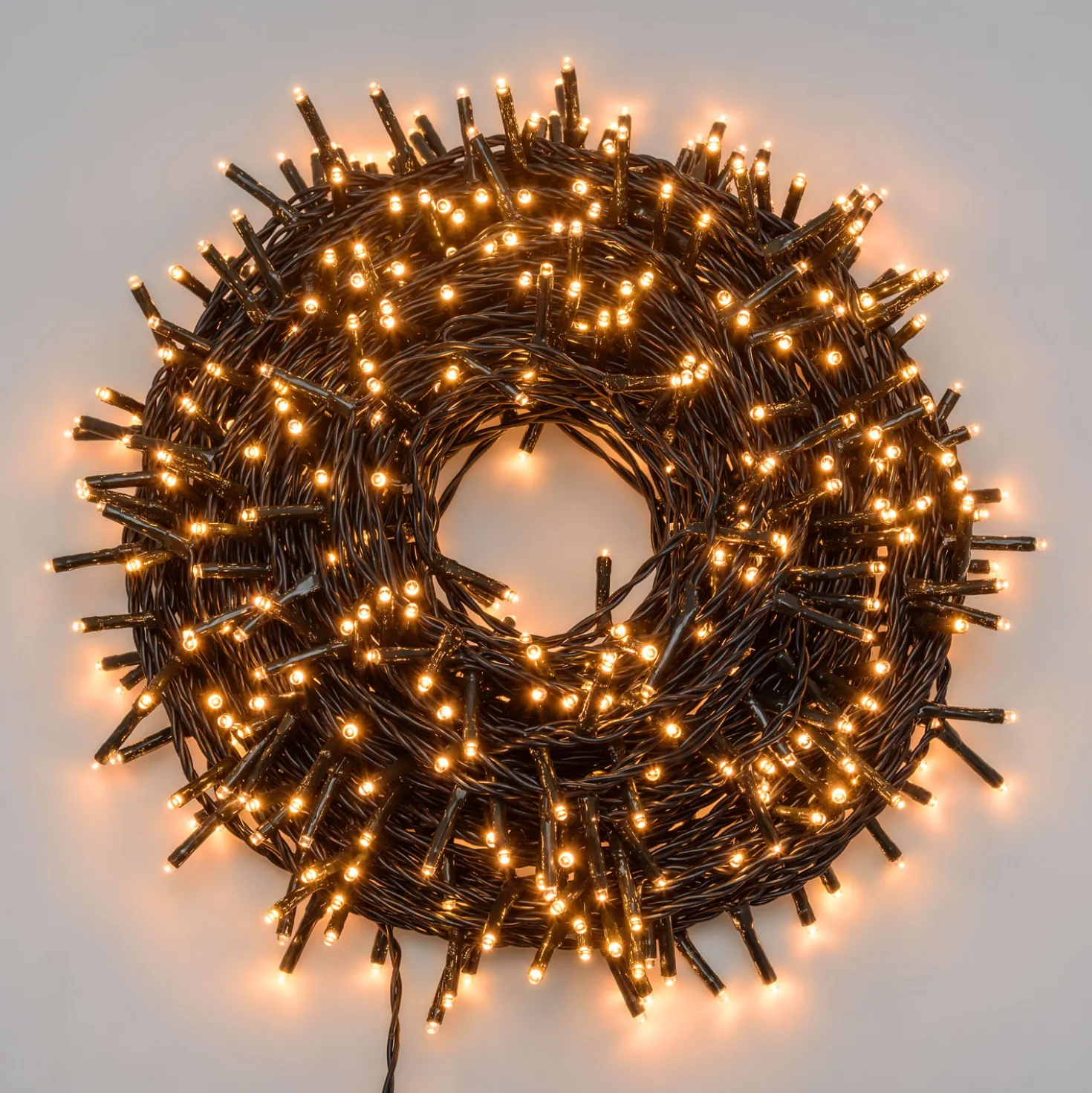 Catena 34 m, 480 miniled bianco extra caldo, cavo verde