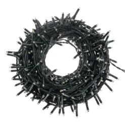Catena 17 m, 240 miniled bianco extra caldo, cavo verde