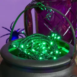 Catena 25,7 m, 360 miniled verdi, cavo verde