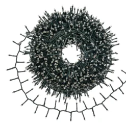 Catena Nastro di Luce con avvolgitore, 35 m, 1750 led bianco caldo, cavo verde
