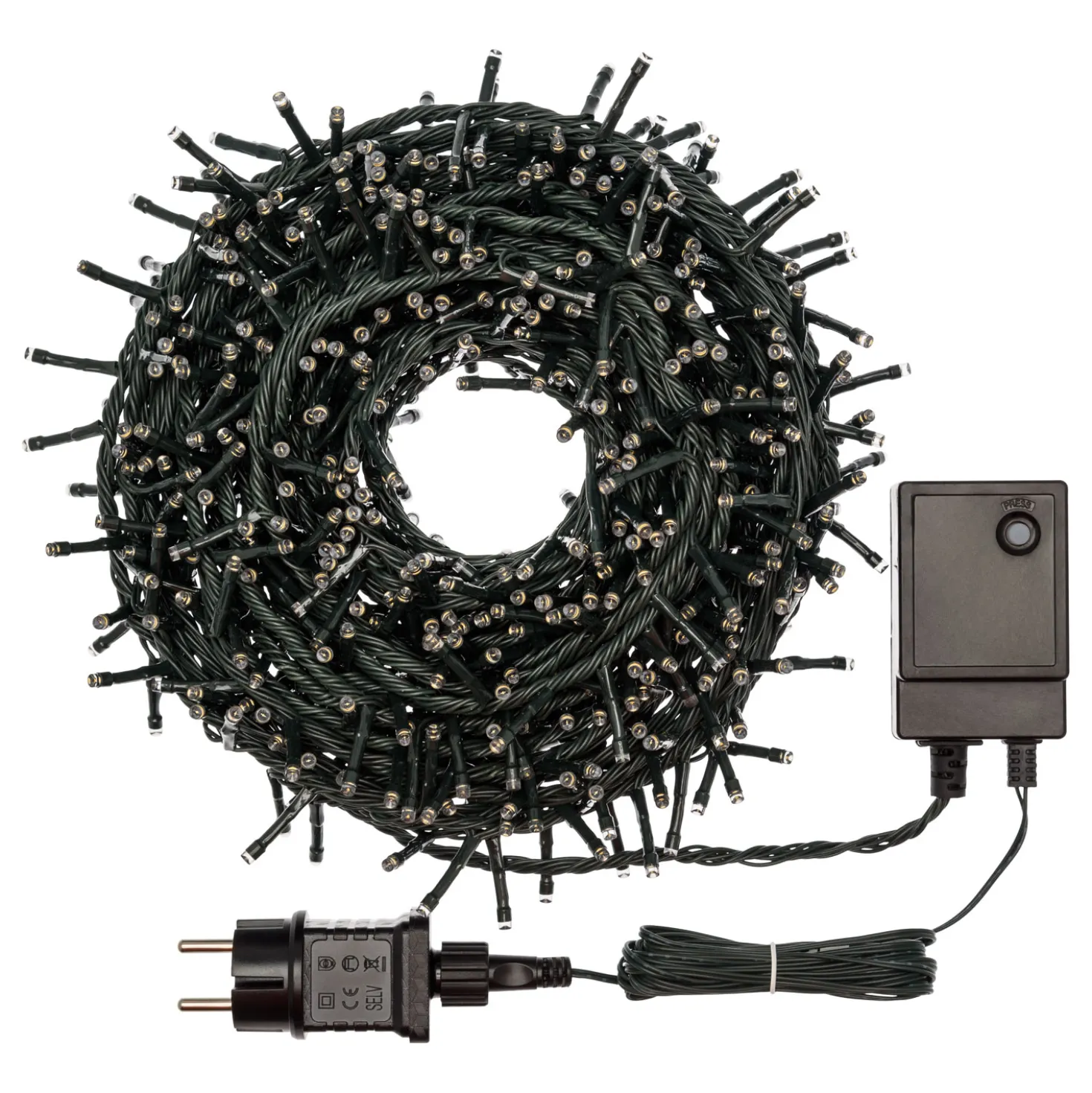 Catena Nastro di Luce 15 m, Digital Chasing, led bianco caldo