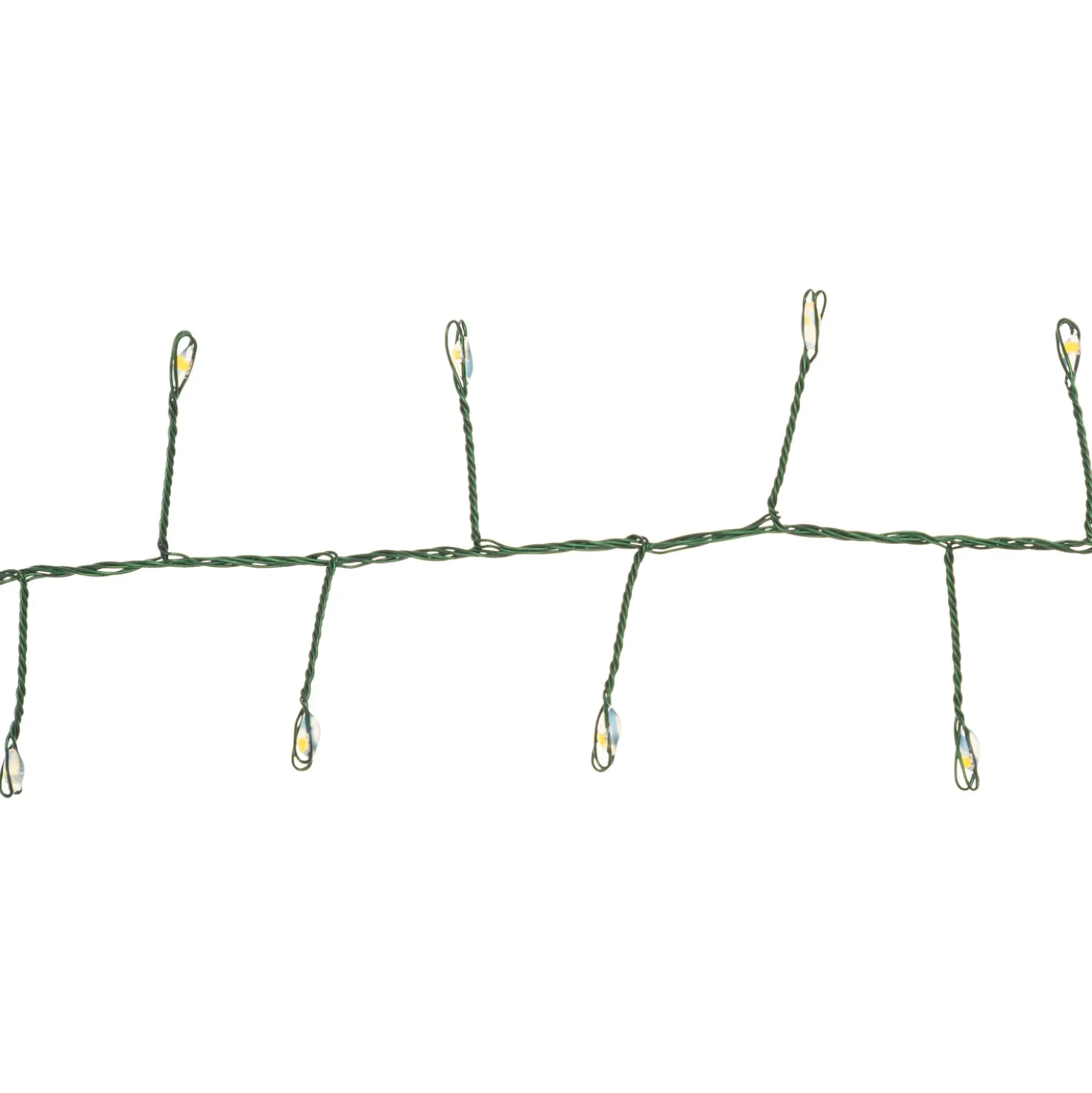 Catena Nastro di Luce 20 m, 1000 Micro led bianco caldo e freddo, cavo verde
