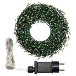 Catena Nastro di Luce 20 m, 1000 Micro led bianco caldo
