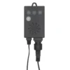 Catena Nastro di Luce 40 m, sensore di movimento, 2000 miniled bianco caldo, cavo nero