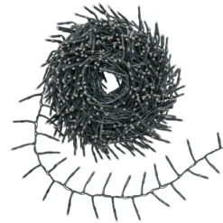 Catena Nastro di Luce Plus 20 m, 1000 miniled bianco extra caldo, cavo verde