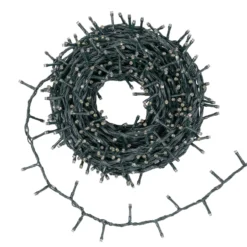 Catena Nastro di Luce StarFall 30 m, 1660 led bianco caldo e bianco freddo, cavo verde