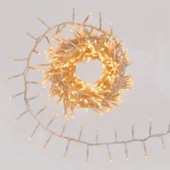 Catena Nastro di luci Connect+ 8 m, 400 led bianco caldo, cavo trasparente, prolungabile
