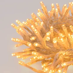 Catena Nastro di luci Connect+ 5 m, 250 led bianco caldo, cavo trasparente, prolungabile