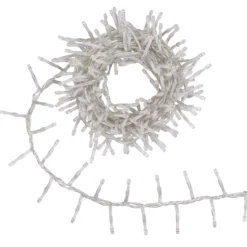 Catena Nastro di luci Connect+ 5 m, 250 led bianco caldo, cavo trasparente, prolungabile