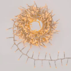 Catena Nastro di luci Connect+ 25 m, 1250 led bianco caldo, cavo trasparente, prolungabile