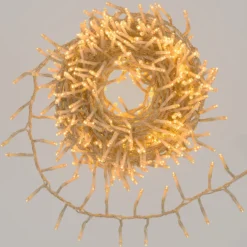 Catena Nastro di luci Connect+ 12 m, 600 led bianco caldo, cavo trasparente, prolungabile
