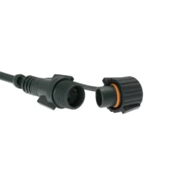 Catena Nastro di luci Connect+ 12 m, 600 led bianco caldo, cavo verde, prolungabile