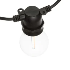 Catena Party 5 m, 10 lampadine goccia in vetro Ø 60 mm, led bianco caldo, prolungabile