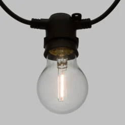 Catena Party 5 m, 10 lampadine goccia in vetro Ø 60 mm, led bianco caldo, prolungabile