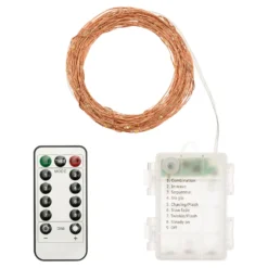Catena rame a batteria 10 m, bianco extra caldo