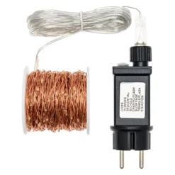 Catena rame 37,5 m, 500 microled bianco extra caldo