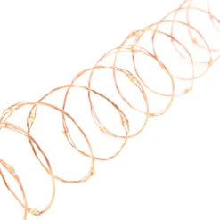 Catena rame 37,5 m, 500 microled bianco extra caldo