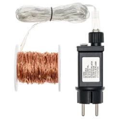 Catena rame 22,5 m, 300 microled bianco extra caldo