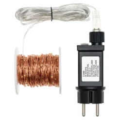 Catena rame 20 m, 400 microled bianco extra caldo