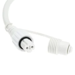 Catenaria con 16 portalampade E27, 5 metri, cavo bianco, prolungabile