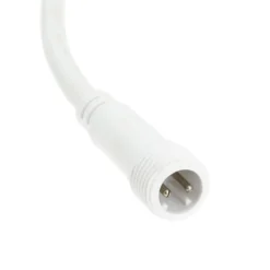 Catenaria con 8 portalampade pendenti E27, h 30 cm, 5 metri, cavo bianco, prolungabile