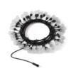 Catenaria Twinkly Plus RGB e Bianco caldo, 20 metri, 40 lampadine Pixel Led, cavo nero