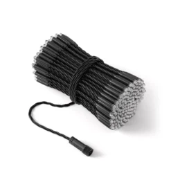 Catena Twinkly Plus RGB e Bianco caldo, 25 metri, 250 Pixel Led, cavo nero