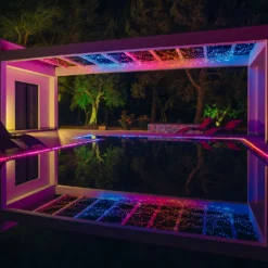 Catena Twinkly Plus RGB e Bianco caldo, 25 metri, 250 Pixel Led, cavo nero