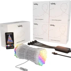 4 Catene Twinkly Plus RGB e Bianco caldo, 25 metri e WiFi Ethernet Controller