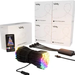 4 Catene Twinkly Plus RGB e Bianco caldo, 25 metri e WiFi Ethernet Controller