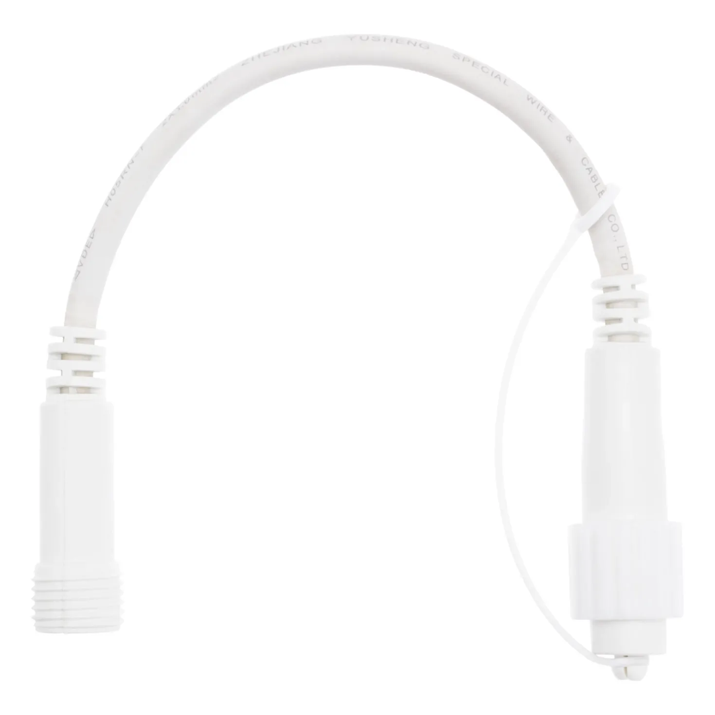 Cavo adattatore bianco PML, Entrata (Maschio) IP44, Uscita (Femmina) IP67