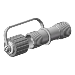 Cavo adattatore rigido trasparente PML, Entrata (Maschio) IP44, Uscita (Femmina) IP67