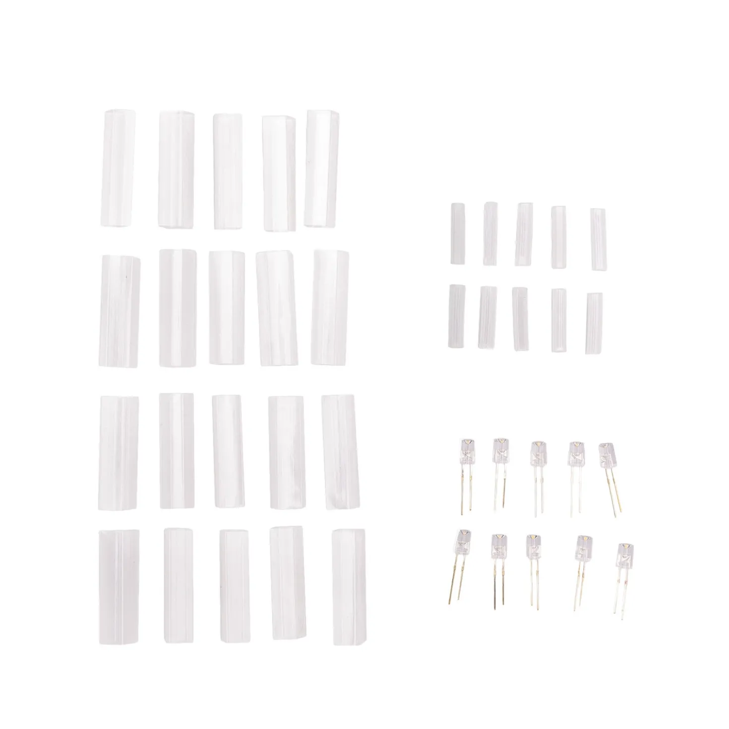 Connect+ Kit 10 LED di ricambio Ø 5mm, bianco caldo, guaine trasparenti