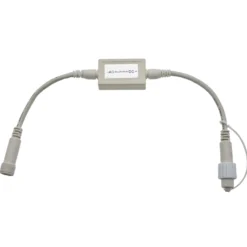 Connettore con AC DC PML, 0,5 m, cavo bianco, IP67