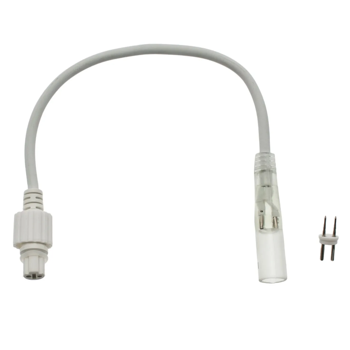 Connettore tubo - femmina PML, 0,3 m, cavo bianco, IP67