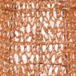 Cono 3D Rose Gold, filo a spirale, h 210 cm, 2400 microled bianco caldo