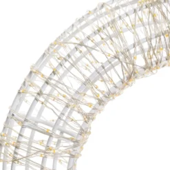 Corona Bianca 3D Ø 35 cm, microled bianco caldo e freddo, uso interno