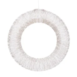 Corona Bianca 3D Ø 75 cm, microled bianco caldo e RGB, uso interno