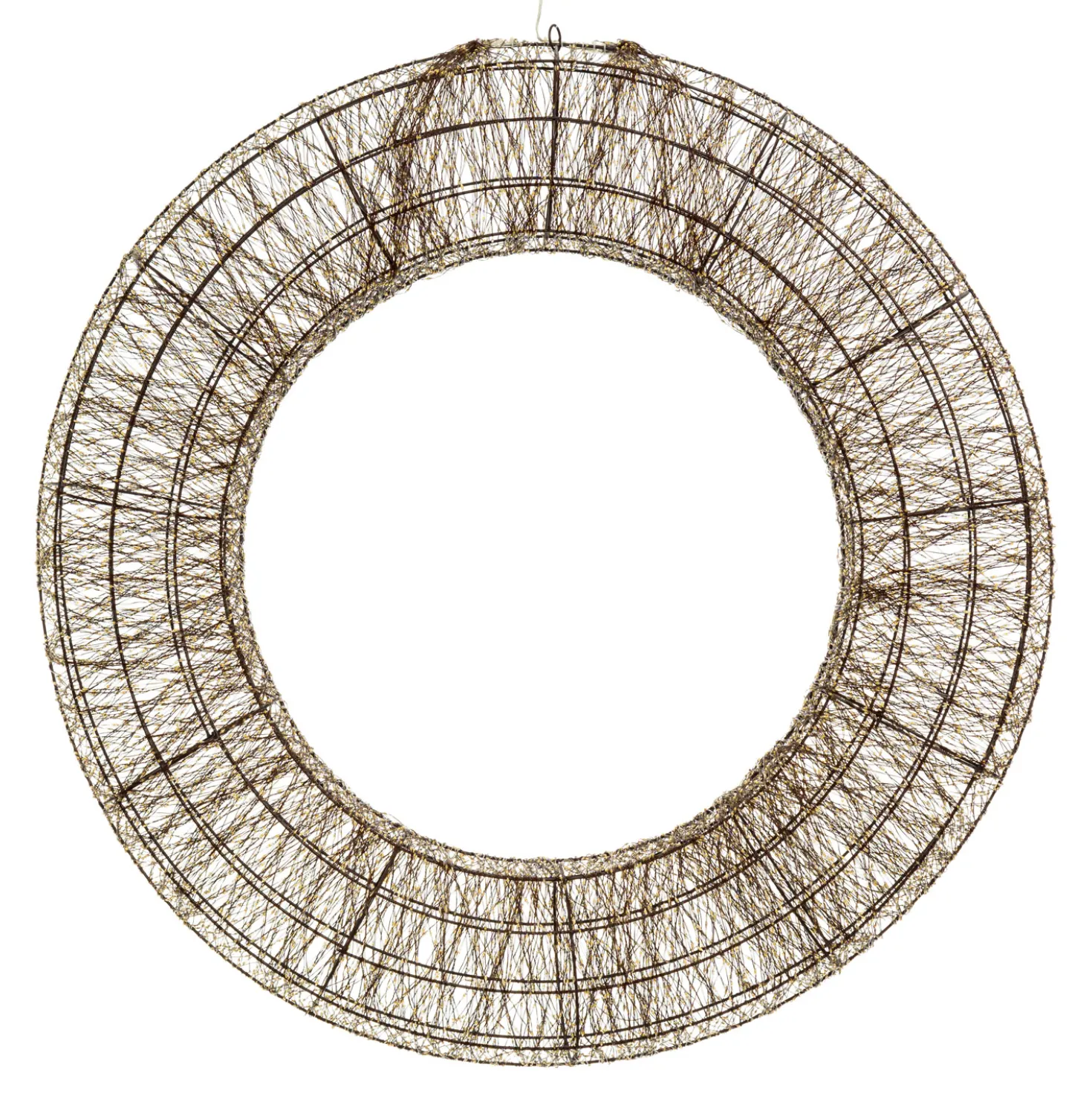 Corona 3D, Ø 110 cm, 15000 Micro led bianco caldo e bianco freddo, uso interno