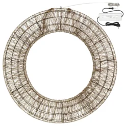 Corona 3D, Ø 110 cm, 15000 Micro led bianco caldo e bianco freddo, uso interno